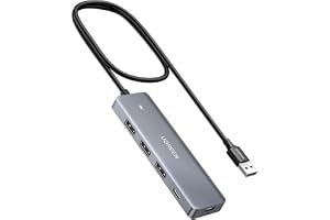 UGREEN USB C Hub 4 Ports USB C/USB A 5Gbps Adapter 60cm | 5 Gbps med hög hastighet, kompatibel med MacBook iMac Surface Pro XPS PC tangentbord mus hårddisk