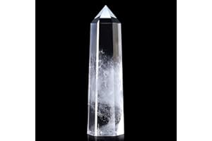 XIANNVXI 2" Clear Quartz Crystal Point Clear Quartz Wand Natural Clear Quartz Stone Clear Quartz Gift Reiki Gemstone