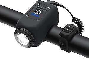 CERICAI Mountain Bike Electronic Horn Bell, Bike Light, USB Rechargeable Bicycle Light & Horns, IPX 5 Waterproof, 110 db Loud Alarm, Mountain Bike Accessories Rainproof MountainBike Riding Equipmen
