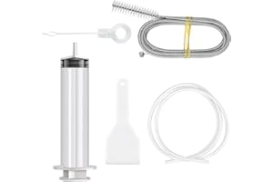 SHCHME Fridge Dredger Set, 5 Pcs Fridge Drain Pipe Blocked Dredging Tool Refrigerator Drain Hole Blockage Remover Kits