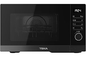 TEKA Microondas de Libre Instalación con Grill y AirFry, Capacidad 23L, 6 Niveles de Potencia, 900W, Interior de Acero Inoxidable, Modelo HMWE FS23 GC BK