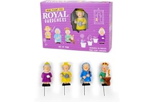 Gift Republic Royal GR452133 Lot de 4 marqueurs pour Pots de Fleurs Multicolore 5 cm