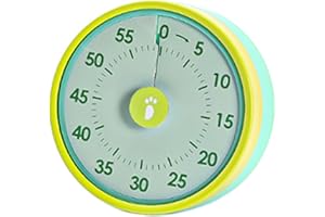 Foeska Wizualny timer 60 minut dla dzieci, kuchni, fitnessu i nauki (zielony)