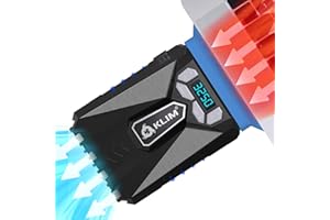 KLIM Cool Refroidisseur - Nouveauté 2024 - PC Ventilo Portable Gamer - Ventilateur Haute Performance pour Refroidissement Rapide - Extracteur d'air Chaud USB - Bleu