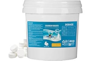 OXGPAL 2LB Multifunction Chlorine Tablets for Swimming Paddling Pool clean tables Clarifier for water Tablets for Hot Tub