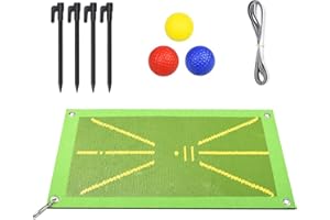 GTLAOGS Golf Trainingsmatte,Golf Training Mat for Swing Detection Batting Analysis Swing Path and Correct Hitting Posture Golf Practice Mat,für Indoor Outdoor,Professionelle Golf Übungsmatte Golfübungsgeräte