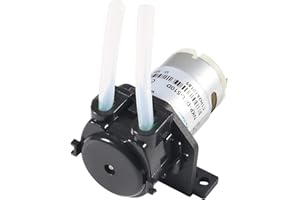 AOICRIE 12V DC Dosing Pump Peristaltic Dosing Head with Connector for Arduino Aquarium Lab Analytic DIY