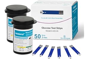 YOUMANG 50 tiras reactivas de glucosa en sangre para glucómetro Bioland G-425-3