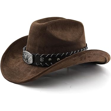 Chapeau Fedora Western Cowboy Rétro Unisexe EOZY - Noir - Taille Réglable - Coton/polyester - Neuf Avec étiquettes