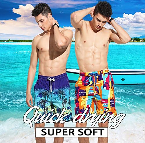 GENTLE Men's Raccoon Bear Summer Beach Pants Shorts Thin Fifth Trousers Outdoors Wear