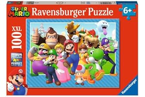 Ravensburger barnpussel 12001074 - Låt oss gå! - 100-delars XXL Super Mario pussel för barn från 6 år och uppåt