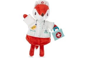 LILLIPUTIENS - Alice Doctor Hand Puppet - Interactive Toy for Children with Doctor Accessories - Perfect for Telling Fun Stories - Stimulates Imagination - From 2 Years - 83518