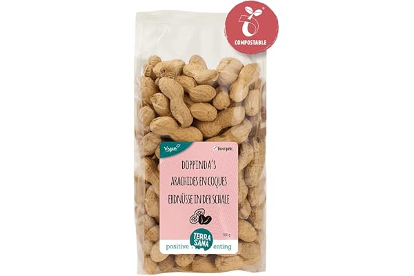 Rostade jordnötter i sitt skal BIO 330 g - TERRASANA