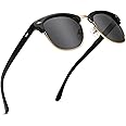 SUNGAIT Classic Half Frame Retro Sunglasses with Polarized Lens