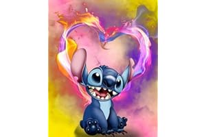 DIAMOND PAINTING FAN HOUSE Fan House Pintura por Números Adultos y Niños Principiantes con Pinceles y Pinturas Acrílicas,sin Marco 40 x 50 cm Dibujos Animados 03