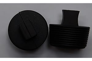 DEXIERP Bouchon de Bouchon à Insert Conique nervuré Protection Force pour Ouverture de Bouteille de Tube à Filetage de Trou ID 1-3/4" 1-13/16" 1-7/8" (Lot de 2) Caoutchouc réutilisable