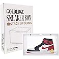 Goldedge Sneaker Box Side Open Shoe Storage Gbox 1, Clear, Large