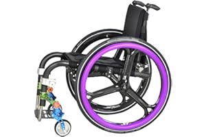 FANGXMF Anti-Rutsch 24 Zoll - Rollstuhl-Greifreifen-Abdeckungen, rutschfest/Verschleißfest Big Wheel Silikon-Schutzhülle / 2 STK