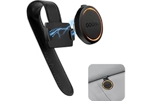 Zikenis Magnetische Auto-Sonnenblendenhalterung für OOONO CO-Driver NO2,Metal Sonnenblenden Halterung Kompatibel,Sonnenblendenhalterung aus Leder,mit Magneten,Haltbarkeit Zubehör