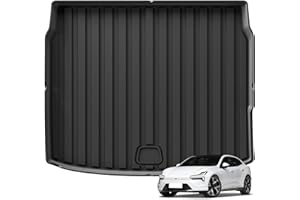 Smabee Trunk Mat Compatible with 2023 2024 Polestar 4 Cargo Rear Trunk Cargo Liner Protector Mat TPE Protector Pad All-weather Waterproof Black