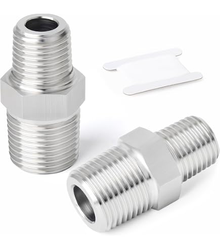Mamelon égal inox 316L double mâle 50x60 de longueur 44 mm ACS | Leroy