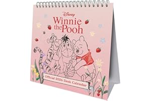 2026 CALENDAR DISNEY WINNIE THE POOH MONTH TO VIEW DESK EASEL OFFICIAL PRODUCT