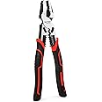 HAUTMEC 9" Linesman Pliers,High Leverage Combination Pliers 4 in 1 Multifunctional Heavy Duty Lineman Tools HT0273-PL