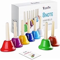 8 Campanelle Musicali A Mano Btuty - Note Diatoniche, Metalliche Colorate, Per Bambini E Educazione - Foto 7