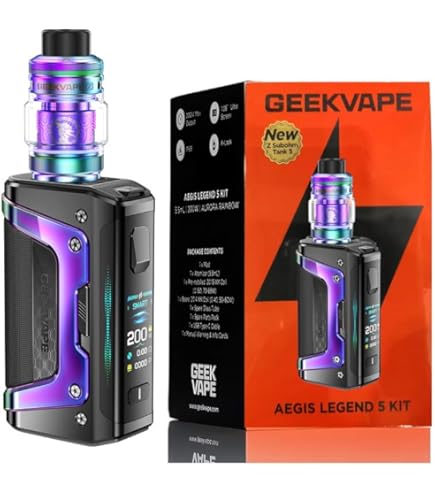 elf bars watermelon bubblegum GeekVape Aegis Legend 2 E Zigarette Set | 5-200 Watt | 5,5 ml Tankvolumen |  510er Anschluss| verschiedene Dampfmodi