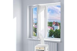 Blinngo Guarnizione Per Finestra Per Condizionatori d'aria Mobili e Essiccatori d'aria di Scarico Guarnizione Per Finestra Universale da 400 cm Per Condizionatore d'aria Portatile