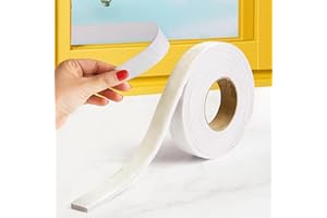 BRKERN 3.5cm x 400cm x 0.5cm Fenster Kondenswasser Absorber – 5mm Filzstreifen zuschneidbar, Anti-Kondenswasser & Feuchtigkeitsschutz für Fenster, Spiegel & Badezimmer, Feuchtigkeitsabsorber Winter (Beige)