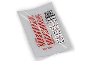 FORZADESIVI FA209 Pegatinas Horquilla Rock Shox Recon ADESIVO AUTOCOLLANT AUFKLEBER Stickers (Rojo)