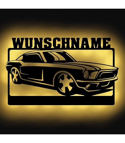 Bambinella® LED-Namensleuchte Personalisiert – Schlummerlicht, 10,5 X 10,5 X 4 Cm, Made In Germany