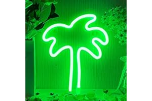 YUEYYNS Cocotier LED Enseignes Palm Neon Light Enseigne Lumineuse au néon LED cocotier, Néon USB/Piles Décoration Murale pour Anniversaire de Fête, Chambre d'enfant, Mariage, Éclairage de Noël