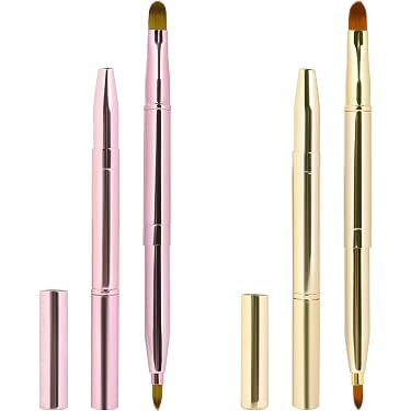 Exquisite Einziehbare Lippenpinsel – Professioneller Applikator Für Lippenstift & Lipgloss, Leicht, Praktisch Für Unterwegs (Hellgrün)