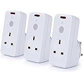 STATUS Remote Control Socket | White Remote Control Plug UK | Pack of 2 ...