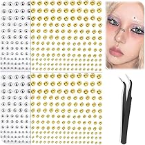 Faux Piercings Autocollants - 660 Pièces (Or & Argent) - Pour Lèvres, Nez, Sourcil, Nombril - Tailles 3/4/5/6 Mm