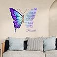 SUPERDANT Butterfly Wall Stickers Purple Butterfly Stickers Inspirational Wall Decals Nursery Wall Stickers for Teenage Girls Bedroom Living Room Wall Decor