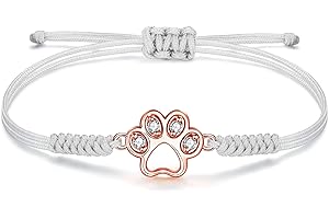 JENDEAR SHINE Bracciale Corda per Donna, Corda Intrecciata a Mano Bracciale Portafortuna, Regali di Compleanno per Mamme Donne Ragazze