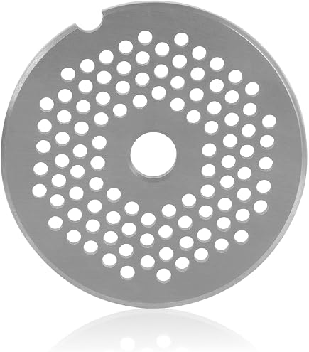 Wessper Kit 2 Grilles + 1 Couteau Hachoir N°5 – Trous 4 Mm Et 8 Mm, Accessoires Non Toxiques Pour Hachoir Électrique N°5