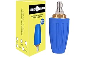 SAND DR BRUSH La boquilla de la turbina giratoria máquinas de limpieza a alta presión de agua,4000psi, 1/4 de conexión rápida a la boquilla de la pistola de limpieza de la máquina presión de la turbina giratoria
