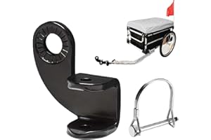 YSTJKD Remorque De Vélo Attelage en Acier Attelage De Remorque De Vélo Adaptateur De Fixation De Vélo Coupleur De Remorque De Vélo Connecteur De Vélo pour Outil De Remplacement De Remorque Burley Noir 1 Pcs