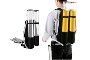 Mqwdxzfes 6 l dubbel ölryggsäck dryckesdispenser, 2 x 3 liters kapacitet