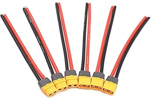 RUIZHI 3 Pairs XT60 Plug Male Female Connector with 150mm 12AWG Silicon Wire Sheath Housing Connector for RC Lipo Battery FPV Drone