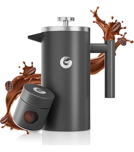 Cafetière Isotherme Hario V60 En Acier Inoxydable - 600 Ml - Blanc/Noir - Pour Méthode De Filtration à Dripper