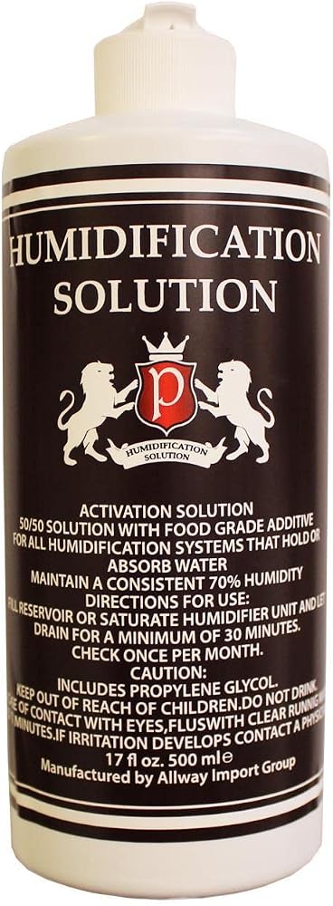 Humidor Puro Kutusu Nemlendirici%70 Saf Su Solüsyon 500ml