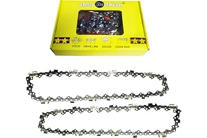 SAND DR BRUSH Correntes de sierra para motosierra 8 Pulgadas，Cadenas de Sierra Paso 3/8"，Calibre 0.05”(1.3mm)，Eslabones 33DL，Cadena de motosierra longitud 30cm，Cadena de Accesorios de repuesto Tesouras de podar