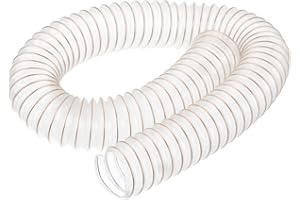 PATIKIL PU Flexible Aspiradora Limpieza Manguera, 50mm ID 1M Longitud Polvo Colección Manguera Uso con Polvo Recolectores para Industrial Carpintería Limpiador, Cobre Tono