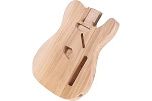 ERYUE Unfinished Electric Guitar Body,T02 Corpo per Chitarra elettrica incompiuto Corpo per Chitarra in Legno di sicomoro Vuoto per Parti di Chitarre elettriche Fai-da-Te