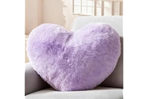 FARYODI Cojin Corazon 46 * 36cm, Cojín de Peluche en Forma de Corazón, Regalo Romántico para Cumpleaños, San Valentín o el Día de la Madre, Ideal para Sofá y Cama, Salón, Dormitorio